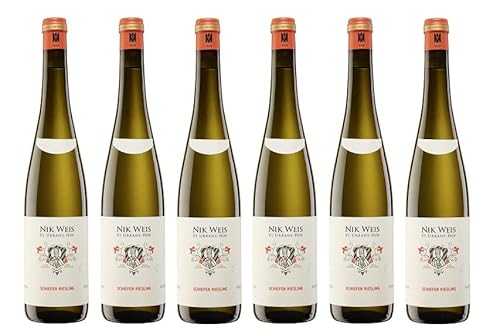 6x 0,75l - 2022er - Nik Weis - St. Urbans-Hof - Schiefer Riesling - VDP.Gutswein - Qualitätswein Mosel - Deutschland - Weißwein trocken von Nik Weis - St. Urbans-Hof