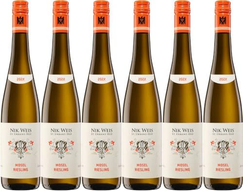 6x Mosel Riesling Gutswein trocken 2023 - Nik Weis - St. Urbans-Hof, Mosel - Weißwein von Nik Weis - St. Urbans-Hof