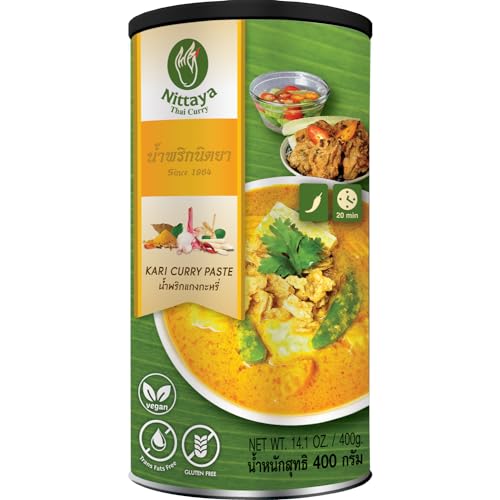 NITTAYA - Gelbe Currypaste Kari (Vegan) - (1 X 400 GR) von Nittaya