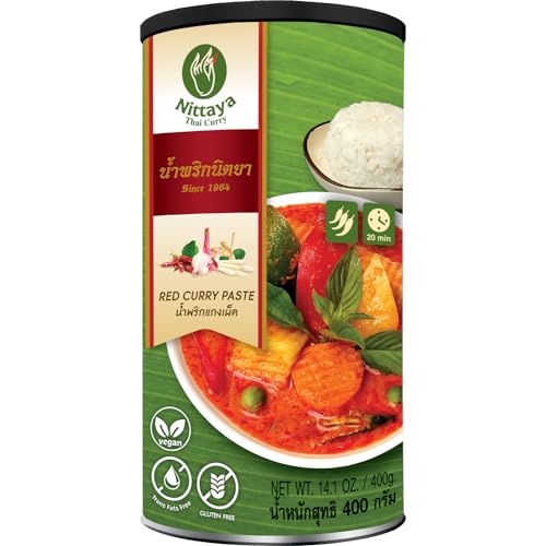 NITTAYA - Rote Currypaste (Vegan) - (1 X 400 GR) von Nittaya