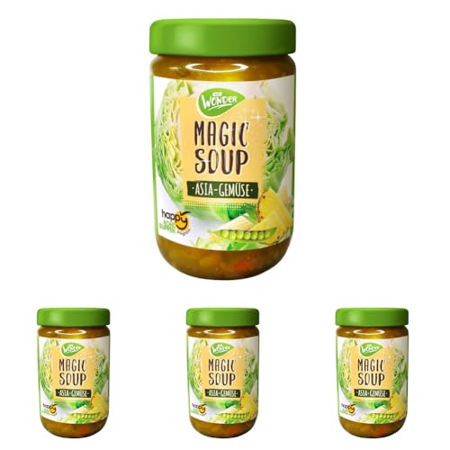 noWonder Magic Soup Asia-Gemüse 400g |Fastenkur Souping |Magische Kohlsuppe| Detox Vegan (Packung mit 4) von No Wonder