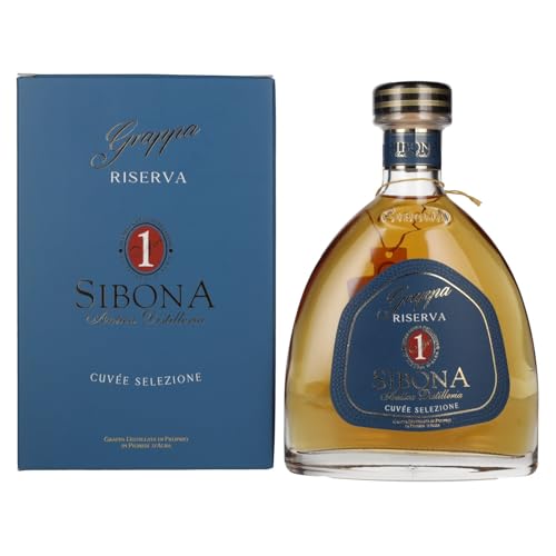 Sibona GRAPPA RISERVA NUMERO 1 CUVÉE SELEZIONE 40% Vol. 0,7l in Geschenkbox von Nº1 SIBONA