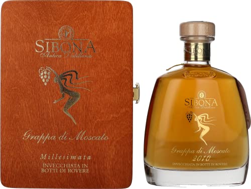 Sibona RISERVA SPECIALE Grappa di Moscato MILLESIMATA 44% Vol. 0,7l in Holzkiste von Nº1 SIBONA