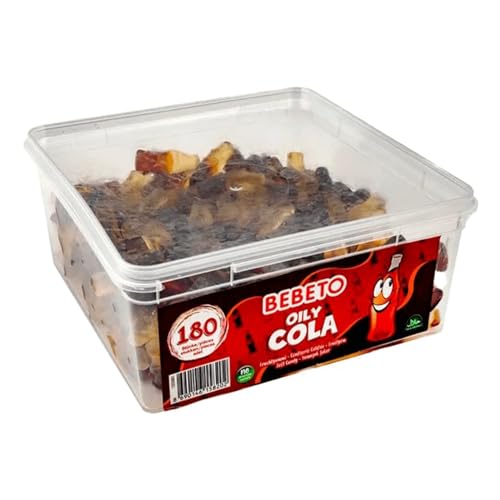 Bebeto Gesunde Süßigkeiten, Fruchtgummi, Gummibärchen Verschidine Sorten 1080gr (Oily Cola) von NoblesBox