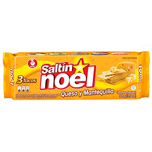 Noel-Saltín - Kekse mit Käse- und Buttergeschmack - Ideal für alle Tageszeiten - Produkt aus Kolumbien 385 Gramm von Noel-