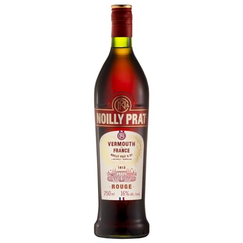 Noilly Prat Rouge Vermouth, 16% vol., 75cl / 750ml, französischer Aperitif mit 29 Kräutern und Gewürzen, darunter Süßorangen, Zimt, Zimtrinde, Gewürzn und Kakaobohnen von Noilly Prat