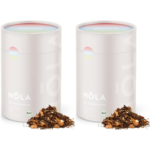 NOLA Bio Teemischung 'Tempting Paradise' - BIO Rooibos-Tee mit Apfel, Yuzu und Sonnenblume - loser Premium Bio-Kräutertee mit 100% natürlichen Zutaten, vegan (Packung mit 2) von Nola