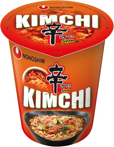 Nong Shim Instantnudeln Kimchi Ramyun – Koreanische Ramen Cup Suppe - schnelle Zubereitung – 1er Pack à 75g von Nong Shim