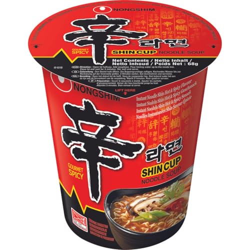 NONG SHIM Instant Cup Noodle Soup, Kim Chi Sabalmyun, 1-Pack (1 x 68 g) von Nong Shim