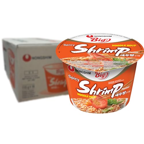 NONGSHIM - Instant Nudeln Big Bowl Garnelen - Multipack (16 X 115 GR) von Nong Shim