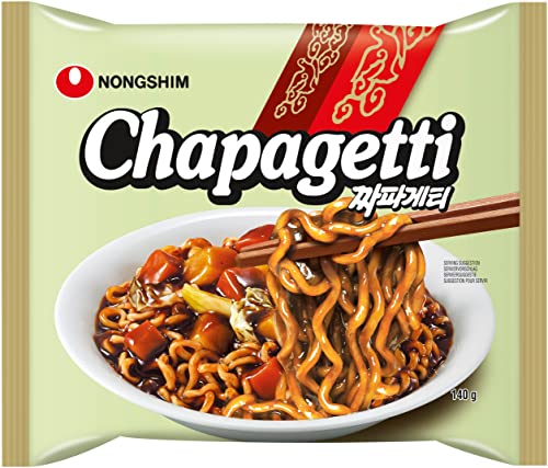 Nong Shim Instantnudeln Chapaghetti – Traditionelles koreanisches Nudelgericht - schnelle Zubereitung – 20er Vorteilspack à 140g von Nong Shim