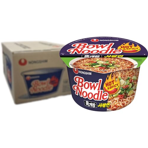 NONGSHIM - Instant Schüssel Nudeln Scharf - Multipack (12 X 100 GR) von Nong Shim