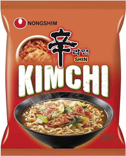 Nong Shim Instantnudeln Kimchi Ramyun – Koreanische Ramen Suppe (schnelle Zubereitung) 6er Vorteilspack à 120g von Nong Shim