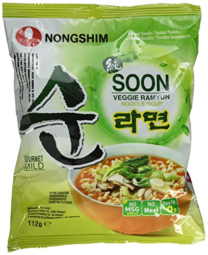 Nong Shim Instantnudeln Soon Veggie Ramyun / Koreanische Gemüse Ramen Suppe mild (schnelle Zubereitung) von Nong Shim