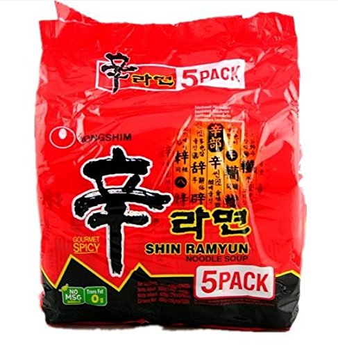 Nong Shim Shin Ramyun (SCHARF) Instantnudeln 120g 5 Packungen von Nong Shim