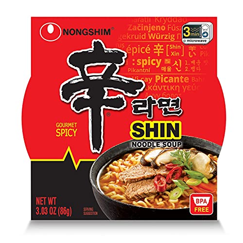 Nongshim Shin Big Bowl Noodle Soup, Gourmet Spicy, 3.03 Ounce (Pack of 12) von Nong Shim