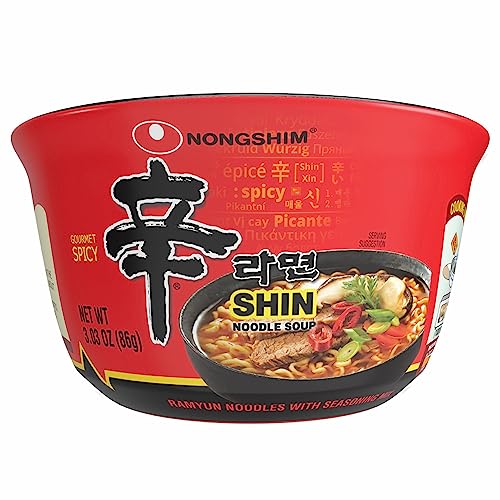 Nongshim Shin Big Bowl Noodle Soup, Gourmet Spicy, 3.03 Ounce (Pack of 12) von Nong Shim