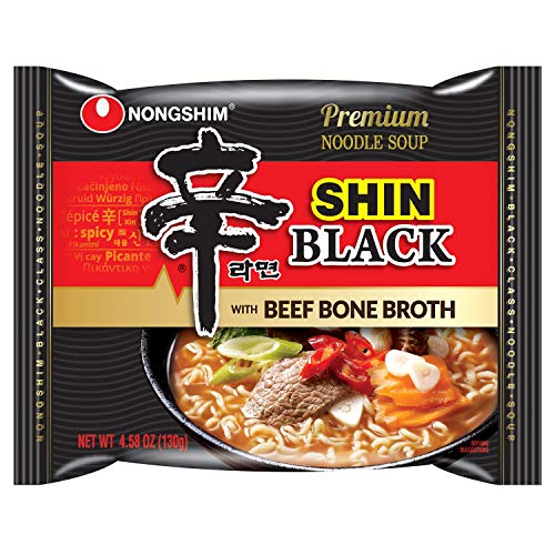 Nongshim Shin Black Ramen/Ramyun Premium Nudelsuppe, 130 ml, 16 Stück von Nong Shim