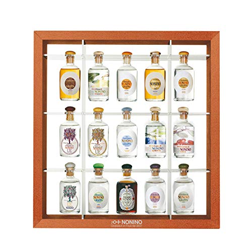 Grappa Nonino Collezione Miniature 15 Flaschen je 100 ml verschiedene Sorten von Nonino