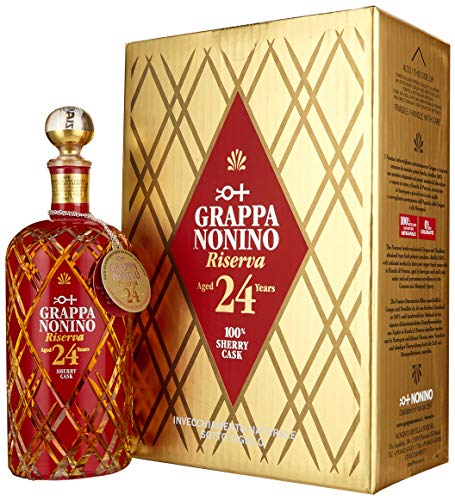 Nonino Grappa Riserva 24 years in Barriques 43%vol Acquavite di vinaccia - einzeln in Geschenkpackung Grappa (1 x 0.7 l ) von Nonino