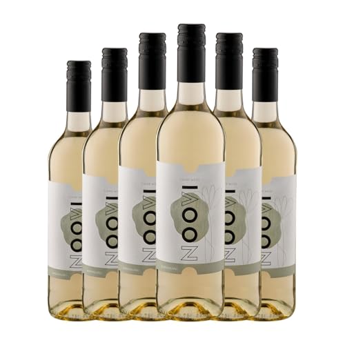 Noovi Cuvée Weiss Airén La Mancha 75 cl Sin Alcohol Weißwein (Karton mit 6 Flaschen von 75 cl) von Noovi