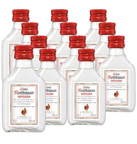 Echter Nordhäuser Doppelkorn mit 38 % vol. Alkohol (12 x 0,1L) von Nordbrand Nordhausen