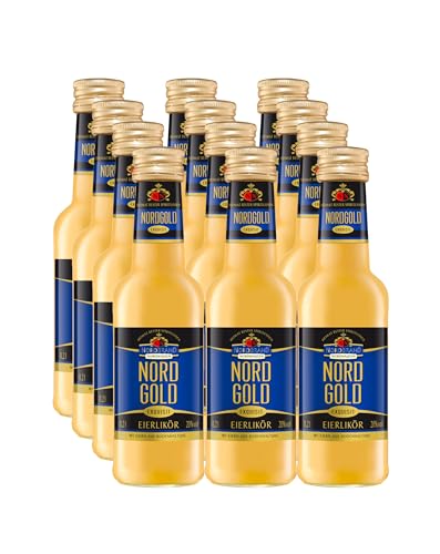 Nordgold Eierlikör Exquisit mit 20% vol. Alkohol (12 x 0,2L) von Nordgold