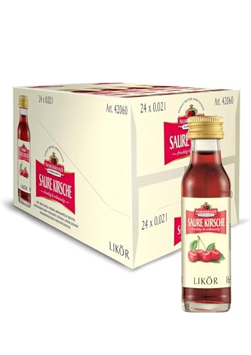 Nordbrand Nordhausen Saure Kirsche - Likör mit 16% vol. Alkohol (24 x 0,02L) von Nordbrand Nordhausen