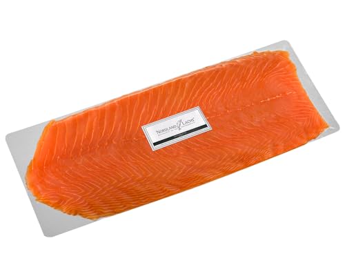 Nordland-Lachs 550g Räucherlachs | handfiletiert, geräuchert, geschnitten | Ultrapremium Räucherlachs aus Schottland | Top Kühlversand von Nordland-Lachs