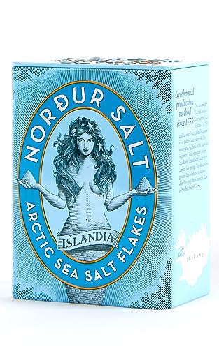Arctic Sea Salt Flakes 250 Gramm in Metalldose von Nordur Salt