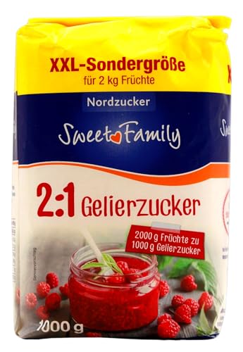 Nordzucker Sweet Family Gelierzucker 2:1, 10er Pack (10 x 1 kg) von Nordzucker Sweet Family