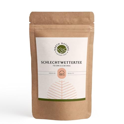 Schlechtwetter Tee | North Natural | sanft im Geschmack | Schwarzer Tee mit Himbeere, Apfel und vielen weiteren hochwertigen Zutaten verfeinert von North Natural