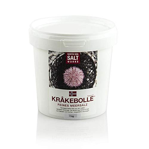 North Sea Salt Works, KRÅKEBOLLE feines Meersalz, aus Norwegen, 1 kg von UOOTPC