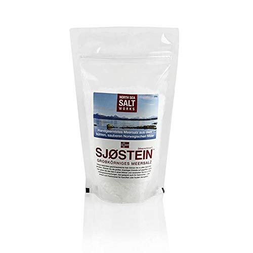 North Sea Salt Works, SJØSTEIN grobes Meersalz, aus Norwegen, 250g von UOOTPC