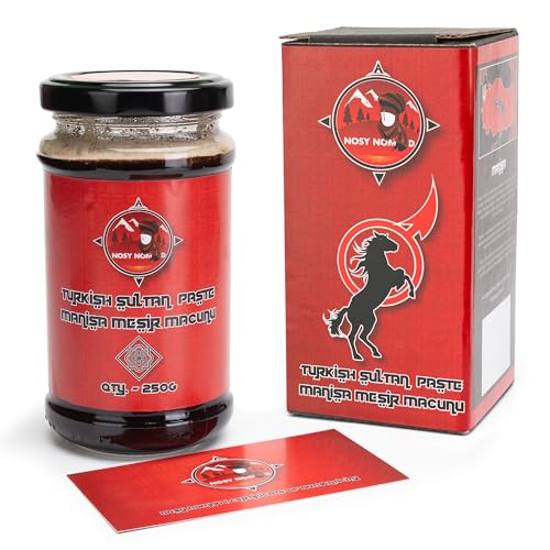 Nosy Nomad Manisa Mesir Macunu | 250g Rein Natürliche Türkische Sultanpaste, eine Kraftvolle Mischung aus 41 Kräutern und Gewürzen, mit Ingwer, Gingko Biloba, Ginseng und mehr von Nosy Nomad