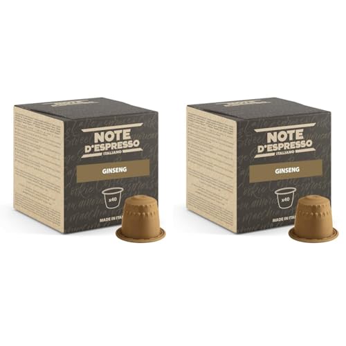 Note D'Espresso Instant soluble product Ginseng capsules 4.3g x 40 capsules (Packung mit 2) von Note d'Espresso