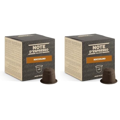 Note D'Espresso Instant soluble product Hazelnut capsules 7g x 40 capsules (Packung mit 2) von Note d'Espresso