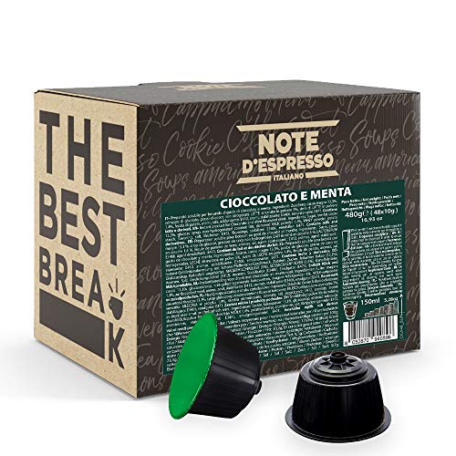 Note D'Espresso - Schokolade und Minze -Kapselmaschinen - ausschließlich kompatibel mit NESCAFE DOLCE GUSTO- 48 caps von Note d'Espresso