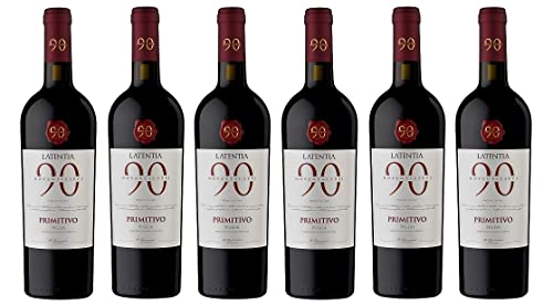 6x 0,75l - Latentia - Novantaceppi - Primitvo - Puglia I.G.P. - Apulien - Italien - Rotwein halbtrocken von Novantaceppi