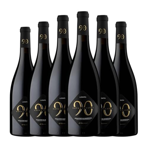 Novantaceppi Primitivo Primitivo di Manduria 75 cl Rotwein (Karton mit 6 Flaschen von 75 cl) von Novantaceppi