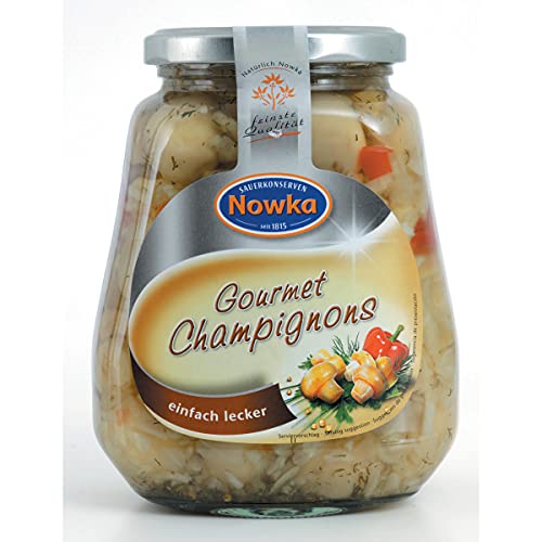 Nowka Gourmet Champignons Feinkost süßsauer einfach lecker 530g von Nowka