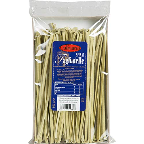 Culinaria Spinat Tagliatelle Bandnudeln aus Hartweizennudeln 500g von Nudeln