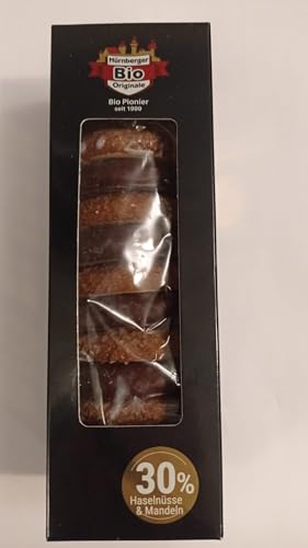 10 Nürnberger Mini Bio Elisen-Lebkuchen im Design-Karton- schokoliert & glasiert - 250 g von Nürnberger Bio Originale