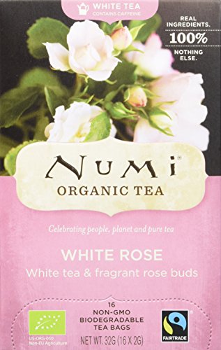 Numi Organic White Rose - Velvet Garden 16 Beutel, 2er Pack (2 x 32 g) - Bio von Numi