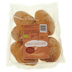 Dinkelbrötchen zum Aufbacken (5 Stück) von Nur Puur