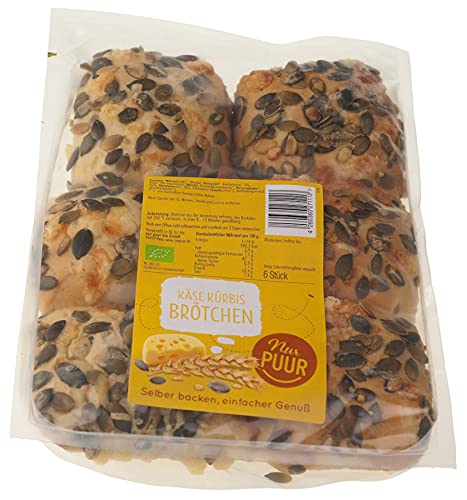 Nur Puur Käse-Kürbis-Brötchen 300g, 2er Pack von Nur Puur