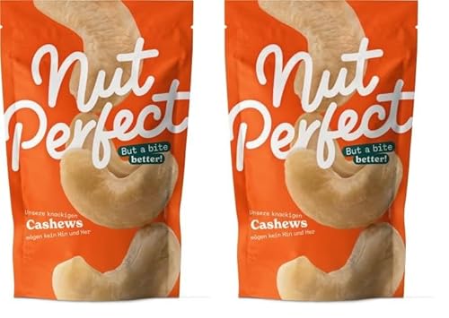 Nut Perfect | Cashewkerne | naturbelassen | mild im Geschmack | kürzere Transportwege durch Anbau und Verarbeitung vor Ort | Unterstützung einer Initiative für Frauen in Cashew-Kooperativen |100g von Nut Perfect But a bite better!