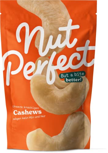 Nut Perfect | Cashewkerne | naturbelassen | mild im Geschmack | kürzere Transportwege durch Anbau und Verarbeitung vor Ort | Unterstützung einer Initiative für Frauen in Cashew-Kooperativen |100g von Nut Perfect But a bite better!