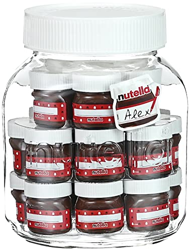 Ferrero nutella (R) Friends Edition – Personalisierbare Mini nutella (R) Gläser für ein individuelles Geschenk – 21 x 30 g von nutella