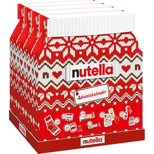 Nutella Adventskalender 2024, WERT 100€ 24 Schokoladen Geschenke Advent Kalender Brotaufstrich, für Kinder, Frauen & Männer, inkl. JUNG Cosmo Spray 100ml, Frühstück von Nutella